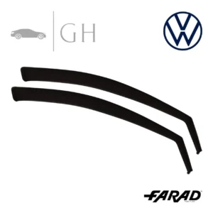 FARAD - SET 2 DEFLETTORI ARIA ANTIVENTO / ANTIPIOGGIA FUME' VW POLO VI (6) 2019 - 1-12.655