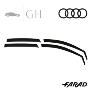FARAD - SET 4 DEFLETTORI ARIA ANTIVENTO /ANTIPIOGGIA FUME AUDI A5 B10 AVANT 2025 - 1-16.140