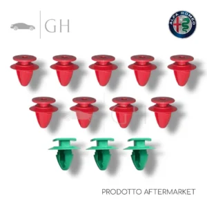 KIT CLIP / MOLLETTE DI FISSAGGIO MODANATURA PARAFANGHINO ALFA ROMEO STELVIO