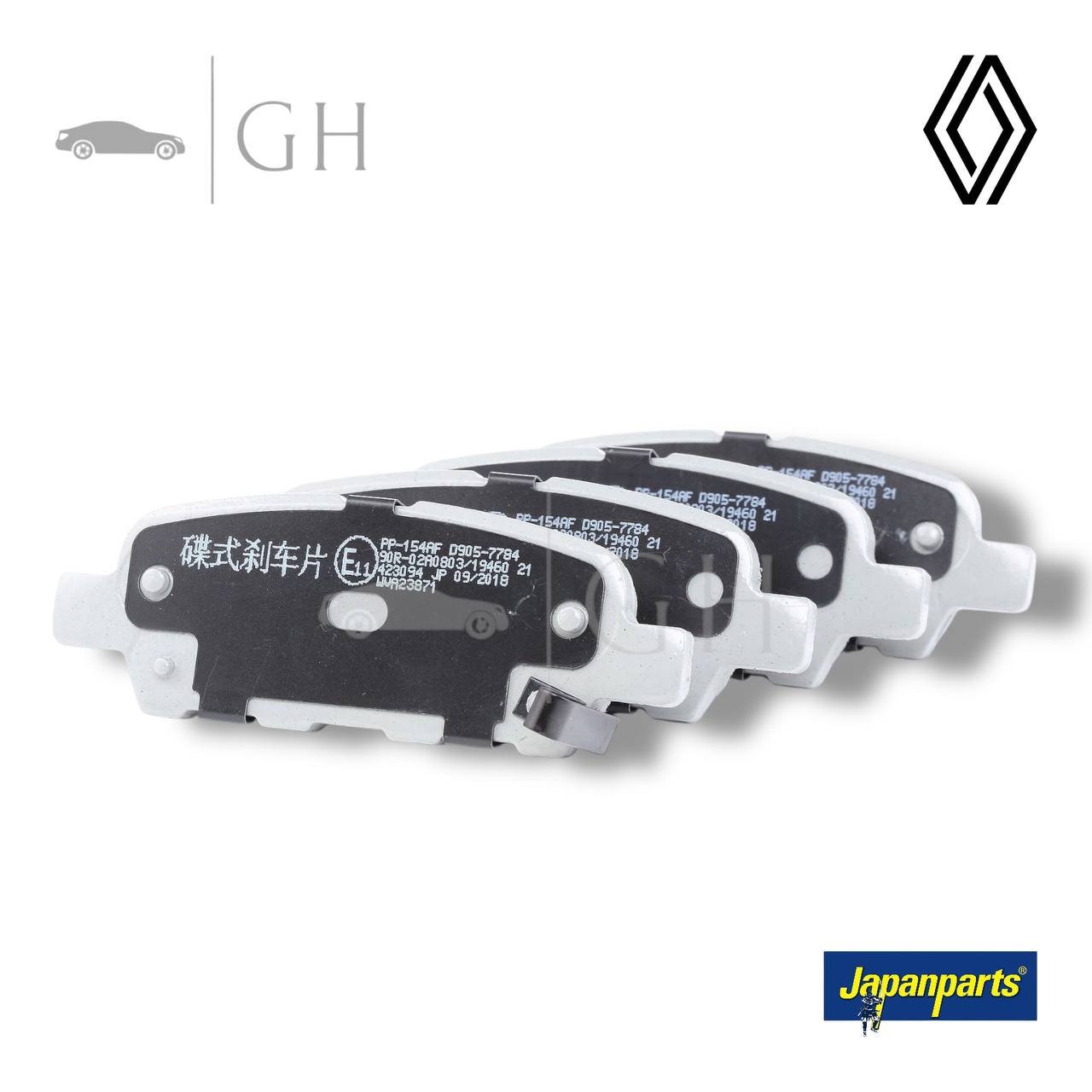 JAPANPARTS - KIT PASTIGLIE / PATTINI / PASTICCHE FRENO POST RENAULT KOLEOS (II) - PP-154AF